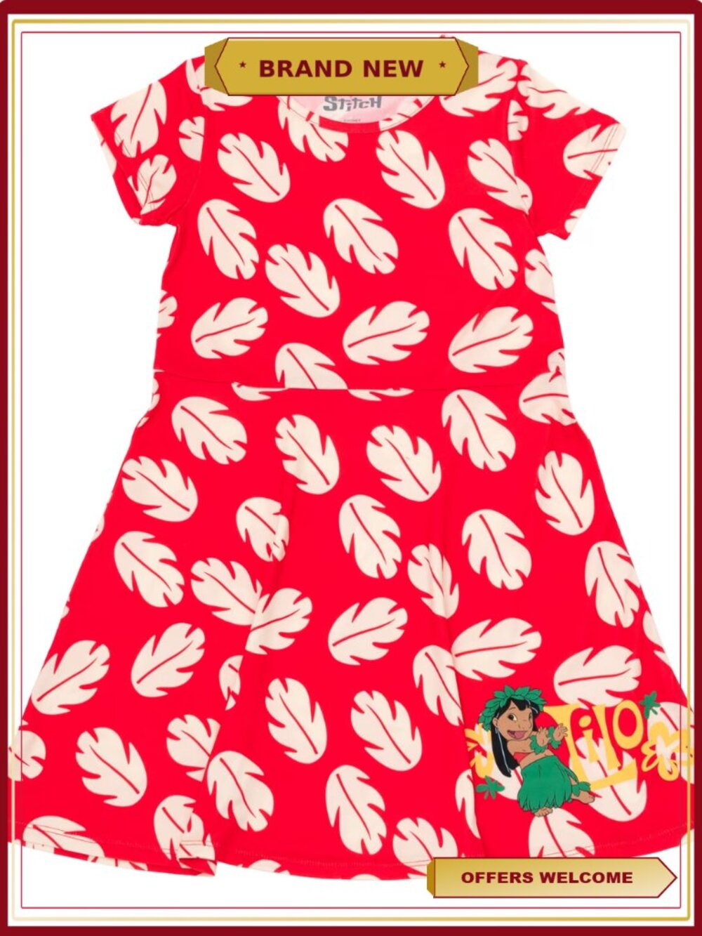 Lilo & Stitch Skater Dress Toddler Big Kid Girls Twirl